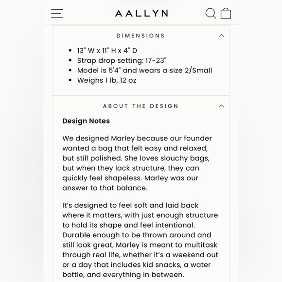 Aallyn Marley Hobo Shoulder Bag in Brown - Picture 9 of 9